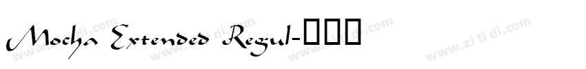 Mocha Extended Regul字体转换